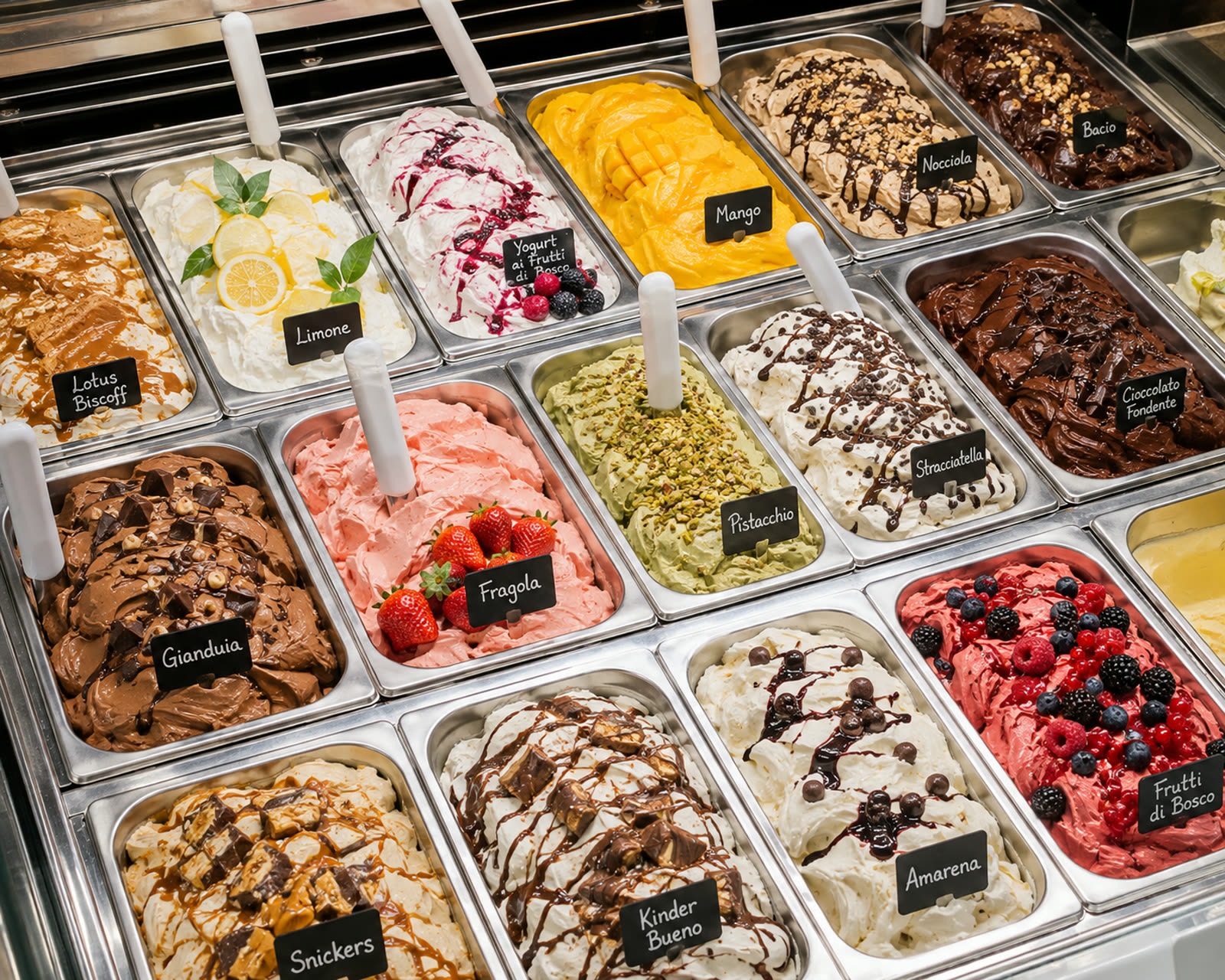 Il banco di Gelateria da Salvador